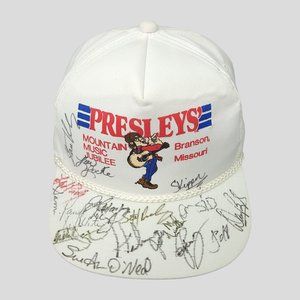 Vintage Presleys Mountain Music Jubilee Mesh Snapback Cap Rope Braid Autographed